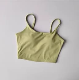 Small Sling Vest Integrated Fixed Gathering Sports Underwear Women's Bra Beauty Back Training Fitness Bra Summer Clothing Suit
