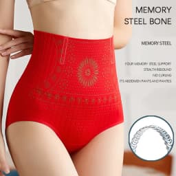 Flarixa Seamless High Waist Postpartum Panties Women's Abdomen Hip Lift Briefs Body Shaping Pants Plus Size Breathable Underwear