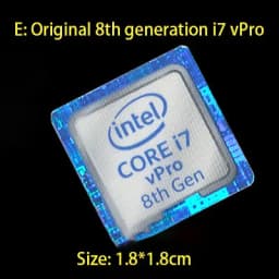 New Wholesale Variety Of Choices Original 6 7 8th Generation i3 i5 i7 Celeron Intel Xeon Pentium Processor Dolby Sticker Label