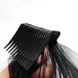10Pcs/Set Bride Tiara Veil Comb Plastic Black White Transparent Fork Combs Drop Ship