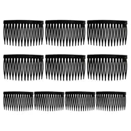 10Pcs/Set Bride Tiara Veil Comb Plastic Black White Transparent Fork Combs Drop Ship