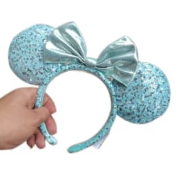 Disney Minnie Mouse Ears Headband Holiday Party Rose Bows Hairband EARS COSTUME Headband Cosplay Plush Adult/Kids Headband Gift
