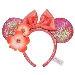Disney Minnie Mouse Ears Headband Holiday Party Rose Bows Hairband EARS COSTUME Headband Cosplay Plush Adult/Kids Headband Gift