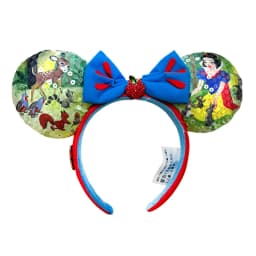 Disney Minnie Mouse Ears Headband Holiday Party Rose Bows Hairband EARS COSTUME Headband Cosplay Plush Adult/Kids Headband Gift