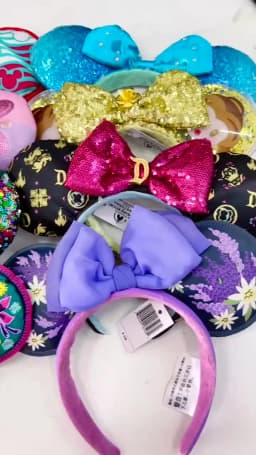 Disney Minnie Mouse Ears Headband Holiday Party Rose Bows Hairband EARS COSTUME Headband Cosplay Plush Adult/Kids Headband Gift