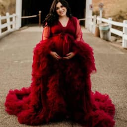 Ladies Dressing Gown Perspektive Sheer Long Robe Fluffy Dessous Fotografie Bridal Fluffy Maternity Robes Photo Shoot Bathrobe
