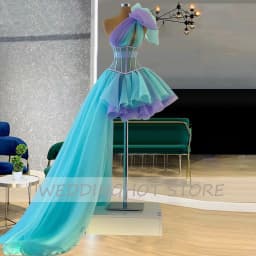 Customized One Shoulder Bow Evening Dresses 2026 Elegant Tulle Formal Prom Gowns Chic High Quality Party Dress robes de soirée