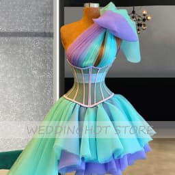 Customized One Shoulder Bow Evening Dresses 2026 Elegant Tulle Formal Prom Gowns Chic High Quality Party Dress robes de soirée