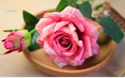 YO CHO Pink Rose Silk Wedding Bouquet Flowers Mariage DIY Bride Flowers Latex Artificial Rose Bouquets For Bridesmaids Decor