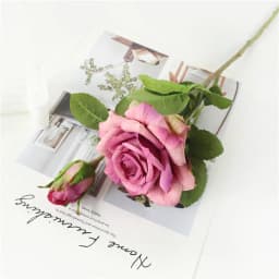 YO CHO Pink Rose Silk Wedding Bouquet Flowers Mariage DIY Bride Flowers Latex Artificial Rose Bouquets For Bridesmaids Decor