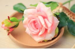 YO CHO Pink Rose Silk Wedding Bouquet Flowers Mariage DIY Bride Flowers Latex Artificial Rose Bouquets For Bridesmaids Decor