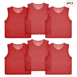 6/12 PCS Adults Children Soccer Training Vest Football Shirts Jerseys Scrimmage Practice Sports Vest Breathable Team Training