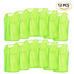 6/12 PCS Adults Children Soccer Training Vest Football Shirts Jerseys Scrimmage Practice Sports Vest Breathable Team Training