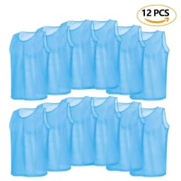 6/12 PCS Adults Children Soccer Training Vest Football Shirts Jerseys Scrimmage Practice Sports Vest Breathable Team Training