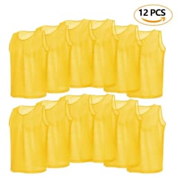 6/12 PCS Adults Children Soccer Training Vest Football Shirts Jerseys Scrimmage Practice Sports Vest Breathable Team Training