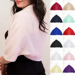 Women Chiffon Bolero Prom Party Soft Illusion Shrug Elegant Simple Short Casual Cape Lady Shawl for Evening Dress Pink
