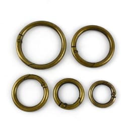 10Pcs Deepeel 10-38mm Metal O Ring Buckle Round Openable Spring Clasp Carabiner Snap Keychain Hooks DIY Clothes Bags Accessories