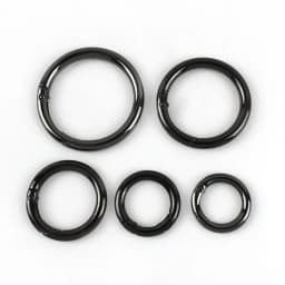 10Pcs Deepeel 10-38mm Metal O Ring Buckle Round Openable Spring Clasp Carabiner Snap Keychain Hooks DIY Clothes Bags Accessories