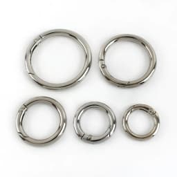 10Pcs Deepeel 10-38mm Metal O Ring Buckle Round Openable Spring Clasp Carabiner Snap Keychain Hooks DIY Clothes Bags Accessories