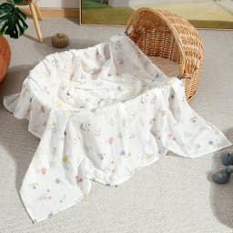 Kangobaby #My Soft Life# New Design Bamboo Cotton Muslin Swaddle Baby Blanket Nursing Cover Super Comfortable Newborn Wrap