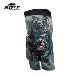 MMA Men's Japanese Samurai Gray Sports Fitness Boxer Shorts Cheap Pretorian Boxing Shorts Short Taekwondo Muay Thai Clothing