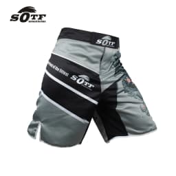 MMA Men's Japanese Samurai Gray Sports Fitness Boxer Shorts Cheap Pretorian Boxing Shorts Short Taekwondo Muay Thai Clothing