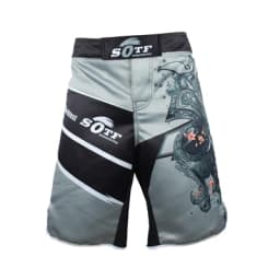 MMA Men's Japanese Samurai Gray Sports Fitness Boxer Shorts Cheap Pretorian Boxing Shorts Short Taekwondo Muay Thai Clothing