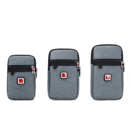 JANGEAR Gaterproof Oxford Cloth Mobile Phone Waist Bag Key Coin Wallet Men's Mobile Phone Bag Multi Function Retro Messenger Bag