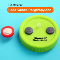 Liquid Culture Lids - Autoclavable WIDE Mouth Jar Lids with Heavy Duty Injection Port for Mushroom Cultivation
