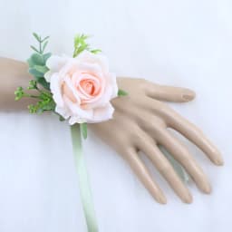 YO CHO White Silk Roses Corsages Boutonnieres Wedding Decoration Marriage Rose Wrist Corsage Pin Boutonniere Flowers for Guests