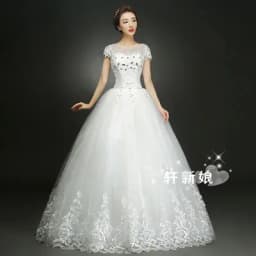 XXN-28#Wedding Dress Embroidered Lace on Net Ball Gown Cheap Items With Factory Direct De Custom Plus size New In 2024 Set auger