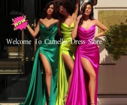 Elegant Black High Split Evening Dresses 2023 Strapless Feather Draped Satin Prom Dress Custom Made Formal Party Gown فستان سهرة