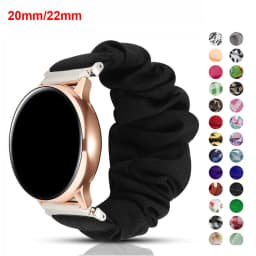 20mm 22mm Nylon Strap for Samsung Galaxy Watch 4/5/6/7 44 40mm Active 2 Scrunchies Elastic Bracelet for Huawei GT6/5/4 Pro 46mm
