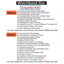 20mm 22mm Nylon Strap for Samsung Galaxy Watch 4/5/6/7 44 40mm Active 2 Scrunchies Elastic Bracelet for Huawei GT6/5/4 Pro 46mm