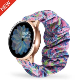 20mm 22mm Nylon Strap for Samsung Galaxy Watch 4/5/6/7 44 40mm Active 2 Scrunchies Elastic Bracelet for Huawei GT6/5/4 Pro 46mm
