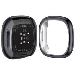 Soft TPU Full Cover Case For Fitbit Versa 2/Versa 3/Versa 4 Screen Protector Case Plated Bumper Cover For Fitbit Sense 2/Sense