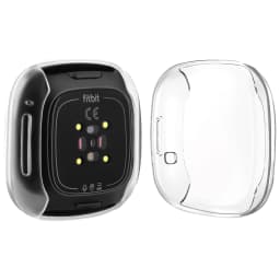 Soft TPU Full Cover Case For Fitbit Versa 2/Versa 3/Versa 4 Screen Protector Case Plated Bumper Cover For Fitbit Sense 2/Sense