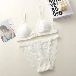Women Lace Bra And Panties Set Embroidery Lace Bralette Underwear Set Push Up Brassiere Low Briefs Female Sexy Lingerie Set