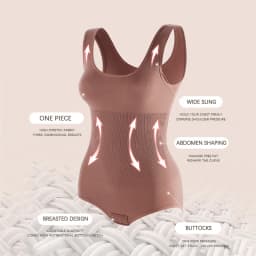 Flarixa Large Size One Piece Body Shapewear Waist Trainer Women's Corset Seamless Abdomen Pants Crotch Buckle Slimming Underwear