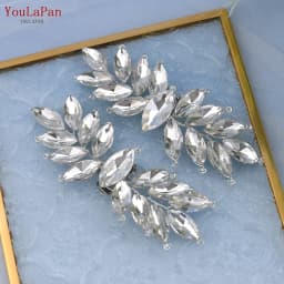 YouLaPan X31 Red Rhinestone Shoes Clips Bridal High Heel Shoe Ornaments Jewelry Wedding Shoes Decoration Clip DIY Accessories