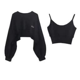 New Women Solid Color O-neck Long Sleeve Hoodie Sweatshirt Fashion Ladies Streetwear Slouch Pullover Jumper Tops