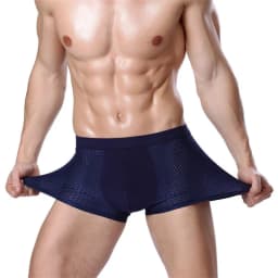 4pcs/Lot Men's Boxers Panties of Large Sizes Shorts Mesh for Underpants Bamboo Underwears Knickers Gifts for Men Male