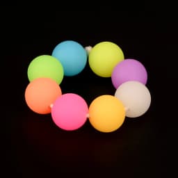 Lofca Luminous Beads 12mm 20pcs Silicone Loose Glow In The Dark Marking DIY Necklace BPA Free For Pacifier Gift Accessories