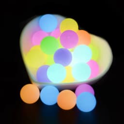 Lofca Luminous Beads 12mm 20pcs Silicone Loose Glow In The Dark Marking DIY Necklace BPA Free For Pacifier Gift Accessories