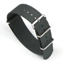 Ribbed Watch Strap 16mm 18mm 19mm 20mm 21mm 22mm 24mm One-Piece Nylon Braid Ballistic Fabric Watchband Accessories Military Band