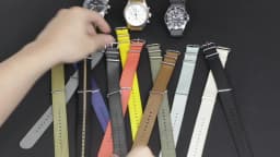 Ribbed Watch Strap 16mm 18mm 19mm 20mm 21mm 22mm 24mm One-Piece Nylon Braid Ballistic Fabric Watchband Accessories Military Band