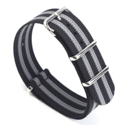 Ribbed Watch Strap 16mm 18mm 19mm 20mm 21mm 22mm 24mm One-Piece Nylon Braid Ballistic Fabric Watchband Accessories Military Band