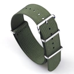 Ribbed Watch Strap 16mm 18mm 19mm 20mm 21mm 22mm 24mm One-Piece Nylon Braid Ballistic Fabric Watchband Accessories Military Band