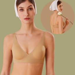 Women Latex Bra Seamless Underwear Sexy Brassieres Woman's Wireless Bras Soft Female Intimates Lingerie Plus Size Bralette S-XL