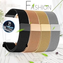 Milan Magnetic Mesh Belt Watchband For Citizen D-W Longines Omega Samsung Huawei Watch Strap Men and Women Bracelet 18 20mm 16mm
